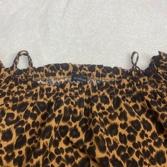 Zenobia – Leopard Print Strap/Off Shoulder Blouse – Plus size 3x – Woman - Picture 4 of 11